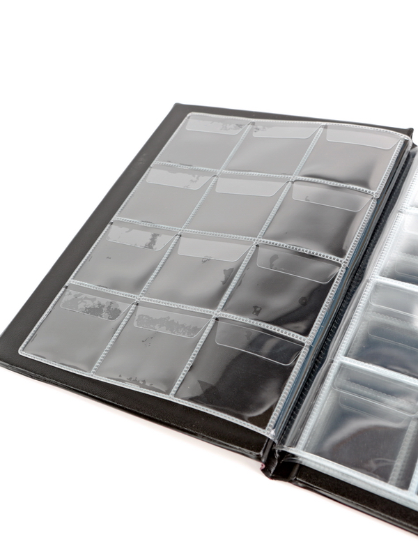 Карманный монетный альбом 173х216х18 мм для размещения 160 монет с комбинированными ячейками, вертикальный