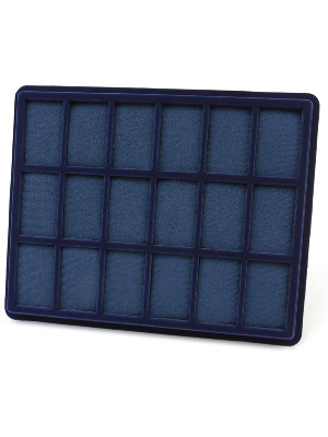 Планшет S (243х304х21 мм) на 18 ячеек (64х40х16 мм) (с поролоновой вставкой)