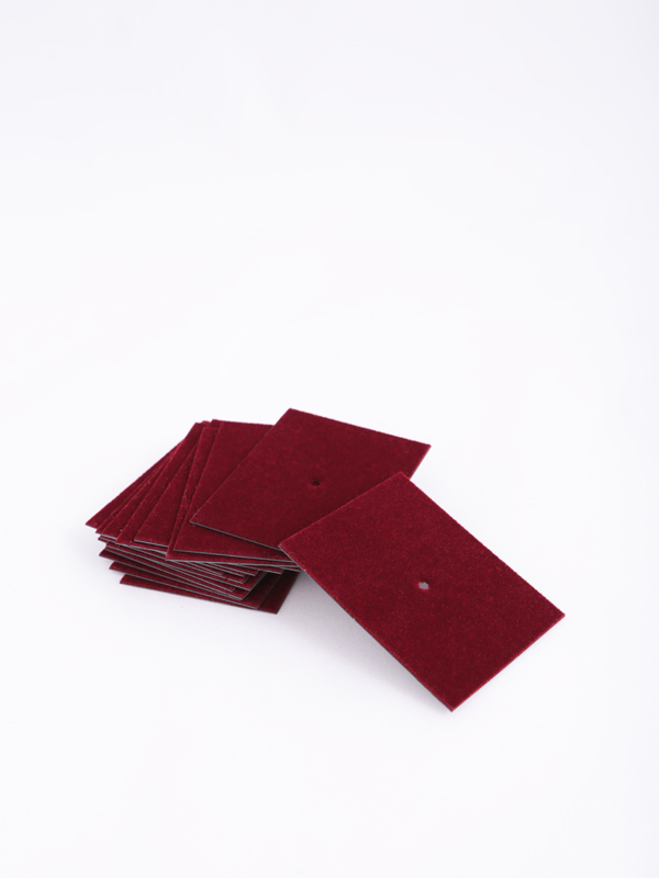 Комплект из 18 флокированных вставок с отверстиями для винтов, чёрный