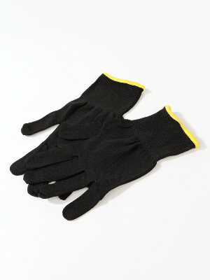 Нумизматические перчатки, размер 8/M (жёлтый), чёрный