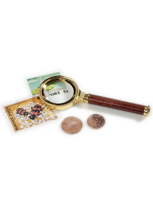 Лупа с рукояткой ROSEWOOD 30, 5-кратное увеличение. Leuchtturm, 314752 Лупа с рукояткой ROSEWOOD 30, 5-кратное увеличение. Leuchtturm, 314752