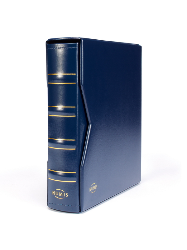 Альбом NUMIS-Classic (без листов) + шубер (защитная кассета). Синий. Leuchtturm, 317360
