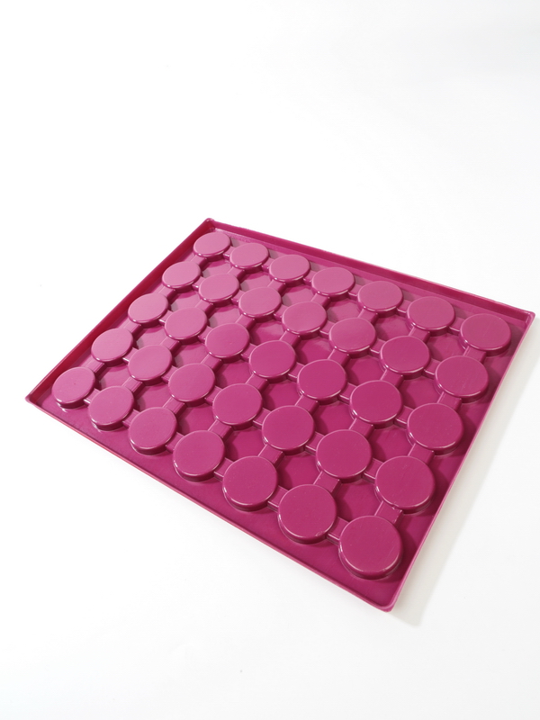 Вставка в кассету МВ для 35 монет в капсулах CAPS 25, 26 мм Leuchtturm. Диаметр ячейки 32,5 мм. Вид 1. Leuchtturm, 335354