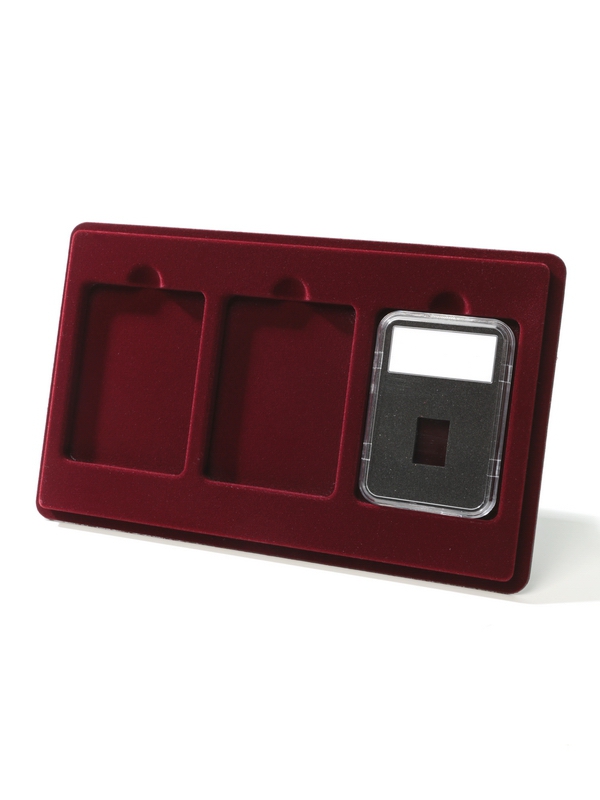 Планшет M (146х236х12 мм) для 3 слабов NGC и PCGS (63х86х8 мм)