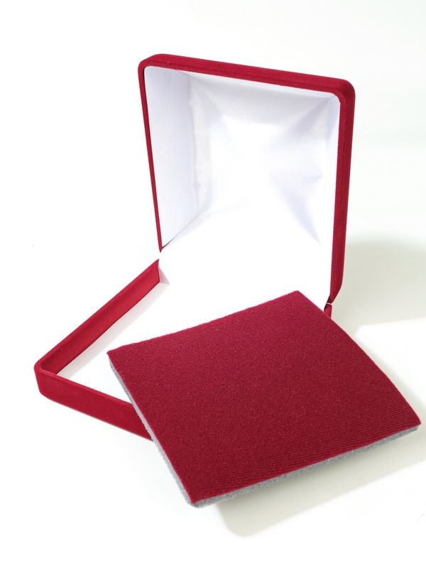 Футляр (120х131х50 мм) с поролоновой вставкой, тёмно-синий