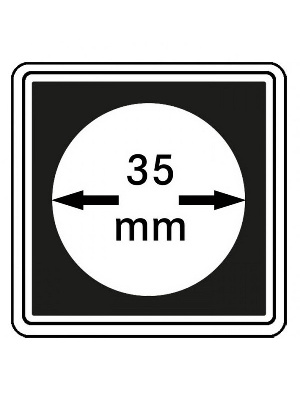 Капсулы Carree для монет 35 мм (в упаковке 4 шт). Lindner, 2240035 Капсулы Carree для монет 35 мм (в упаковке 4 шт). Lindner, 2240035