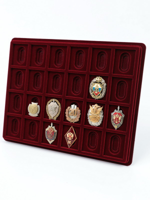 Планшет S (243х304х21 мм) на 24 ячейки (49х40х6 мм) (под знаки с винтом) Планшет S (243х304х21 мм) на 24 ячейки (49х40х6 мм) (под знаки с винтом)