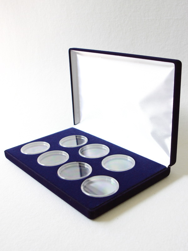 Футляр (217х141х29 мм) для 7 монет в капсулах (диаметр 46 мм)