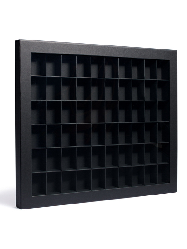 Коллекционная коробка-витрина с 60 отделениями, чёрный. Leuchtturm, 373295
