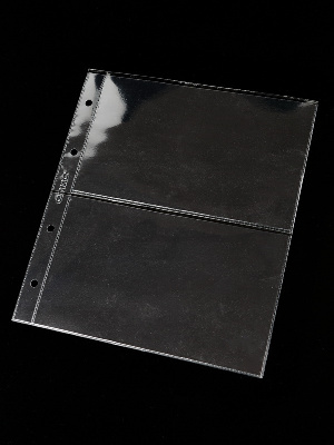 Листы формата НУМИС (Россия) (192х218 мм) из прозрачного пластика на 2 ячейки (170х102 мм). Упаковка из 10 листов. СомС, ЛБ2-N