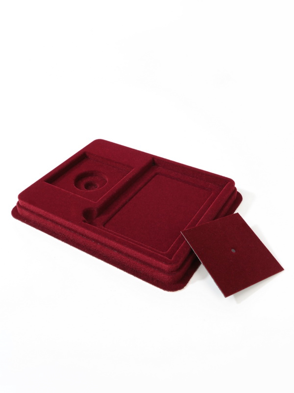  Сувенирная упаковка (181х142х22 мм) под знаки с винтами и удостоверение (81х112х8 мм), тёмно-бордовый