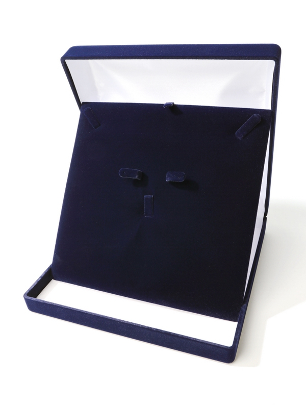 Футляр (195х196х50 мм) под комплект, тёмно-синий