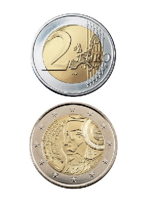 2 евро, Франция (225-летие фестиваля Федерации). 2015 г. 2 евро, Франция (225-летие фестиваля Федерации). 2015 г.