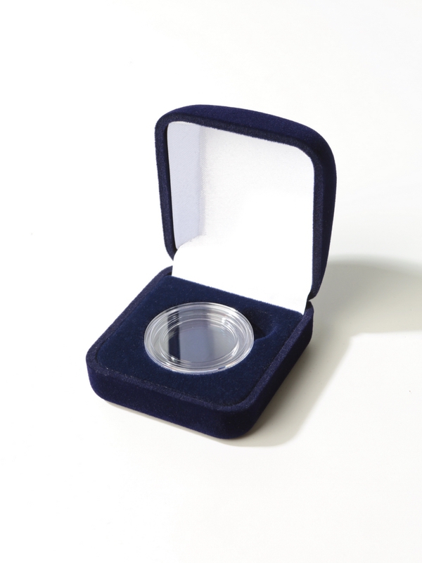 Футляр (55х60х36 мм) для одной монеты в капсуле (диаметр 33 мм)