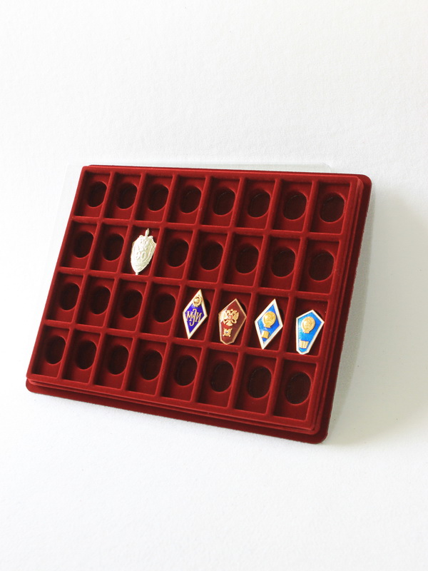 Планшет S (243х304х21 мм) на 32 ячейки (50х30х6 мм). Ромбы