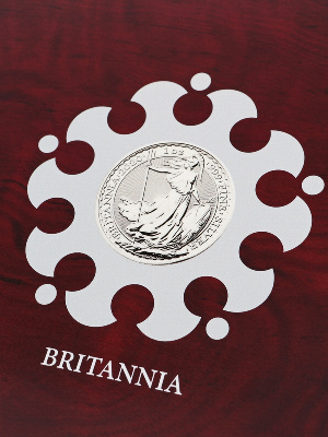 Нанесение изображения для серебряных монет «Britannia» (Британия)