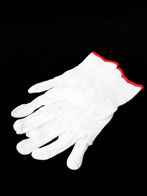Нумизматические перчатки, размер 7/S (красный), белый