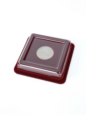 Сувенирная упаковка (63х63х16 мм) под монету д.25 мм