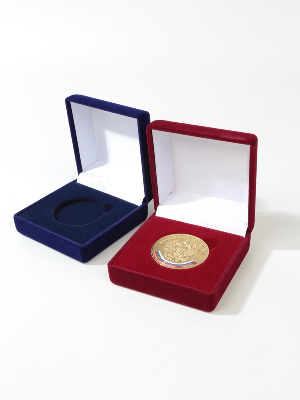 Футляр (76х76х41 мм) для монеты, медали (диаметр 40 мм, толщина 4 мм)