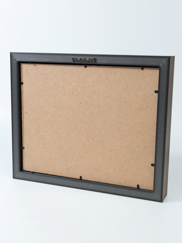  Багетная рамка G пластиковая под 1 ячейку (262х363х18 мм) с поролоновой вставкой. Вид 5, чёрный