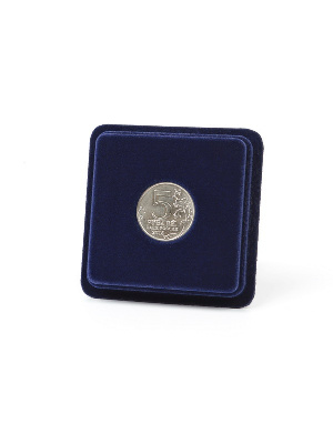 Сувенирная упаковка (63х63х16 мм) под монету д.25 мм
