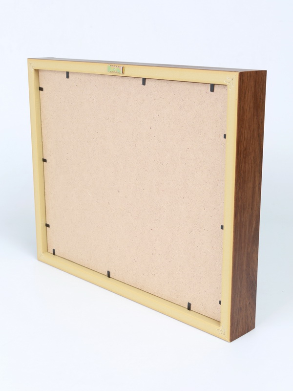  Багетная рамка S пластиковая под 1 ячейку (209х270х18 мм) с поролоновой вставкой. Вид 2, тёмно-бордовый