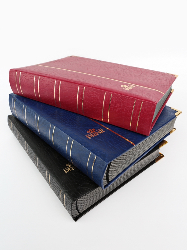 Альбом для марок (кляссер ROYAL). 30 листов (60 страниц) из чёрного картона с промежуточными прозрачными листами. Чёрный. Prinz, 6032