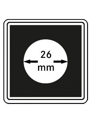 Капсулы Carree для монет 26 мм (в упаковке 4 шт). Lindner, 2240026 Капсулы Carree для монет 26 мм (в упаковке 4 шт). Lindner, 2240026