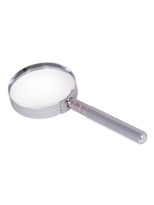 Лупа ручная металлическая, 5-кратное увеличение (60 мм). Levenhuk, Zeno Handy ZH19, 74053