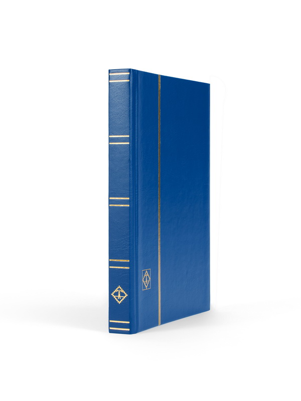 Альбом для марок (кляссер BASIC). А5. 16 листов (32 страницы) из чёрного картона с промежуточными листами из пергамина. Синий. Leuchtturm, 339365 / 315761