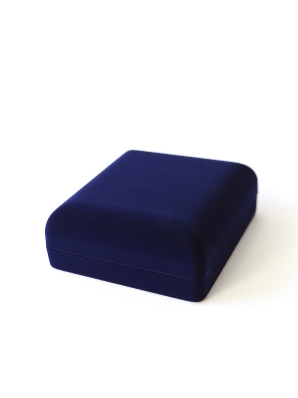 Футляр (120х131х50 мм) под набор монет евро (в капсулах Leuchtturm),  тёмно-синий