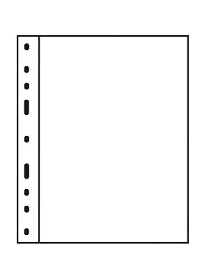 Лист-обложка OPTIMA 1C (202х252 мм) из прозрачного пластика на 1 ячейку (180х245 мм). Leuchtturm, 319037/1