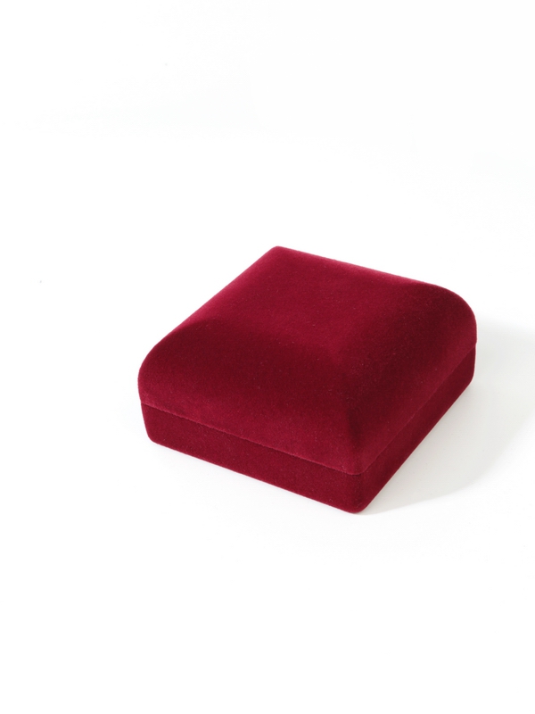  Футляр (76х76х41 мм) для одной монеты в капсуле (диаметр 44 мм), светло-бордовый