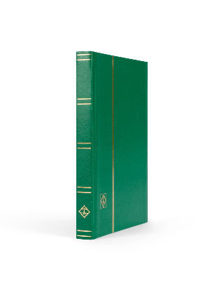 Альбом для марок (кляссер BASIC). А5. 16 листов (32 страницы) из чёрного картона с промежуточными листами из пергамина. Зелёный. Leuchtturm, 339366 / 315761