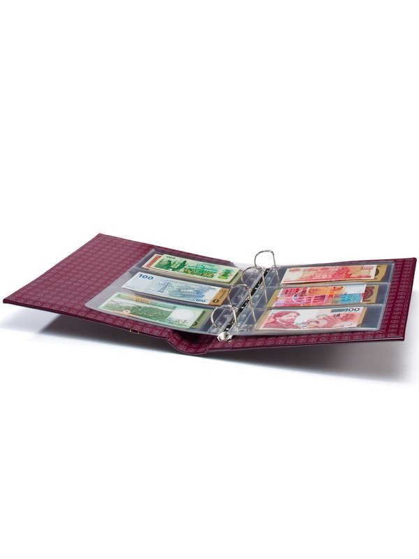 Альбом GRANDE-Classic SIGNUM (без листов) + шубер (защитная кассета). Бордовый. Leuchtturm, 338604