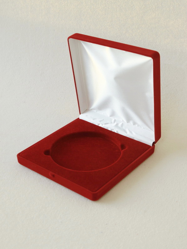  Футляр (169х169х39 мм) на 1 монету в капсуле (диаметр 120 мм), тёмно-синий