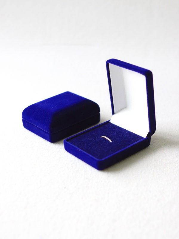 Футляр (61х79х32 мм) под зажим для галстука, тёмно-синий