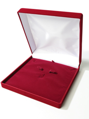 Футляр (195х196х50 мм) под комплект, светло-бордовый