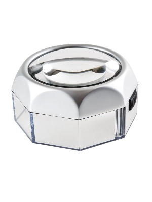 Настольная лупа со светодиодной подсветкой, 5-кратное увеличение. Lindner, 7192