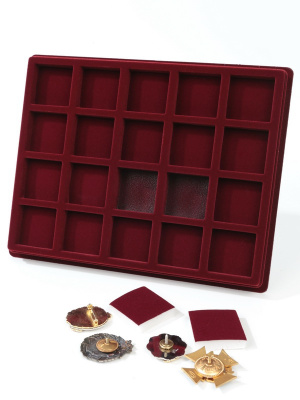 Планшет S (243х304х28 мм) на 20 ячеек увеличенной глубины (47х47х24 мм) (с поролоновой вставкой) Планшет S (243х304х28 мм) на 20 ячеек увеличенной глубины (47х47х24 мм) (с поролоновой вставкой)