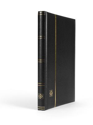 Альбом для марок (кляссер COMFORT). 16 листов (32 страницы) из чёрного картона с промежуточными листами для каждой страницы из пергамина. Чёрный. Leuchtturm, 339252