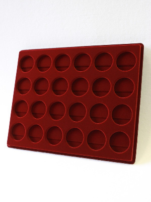 Планшет S (234х296х12 мм) для 24 монет в капсулах CAPS 34 Leuchtturm. Диаметр ячейки 40 мм Планшет S (234х296х12 мм) для 24 монет в капсулах CAPS 34 Leuchtturm. Диаметр ячейки 40 мм