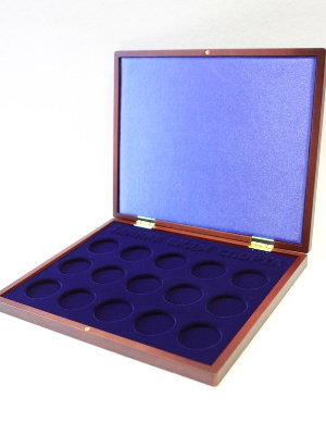 Футляр деревянный Volterra Uno (304х244х31 мм) для 15 монет 200 рублей золото. Серия «Зимние виды спорта» Футляр деревянный Volterra Uno (304х244х31 мм) для 15 монет 200 рублей золото. Серия «Зимние виды спорта»