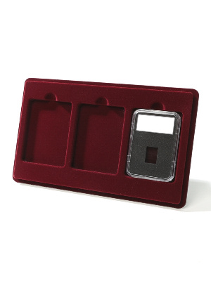 Планшет M (146х236х12 мм) для 3 слабов NGC и PCGS (63х86х8 мм)