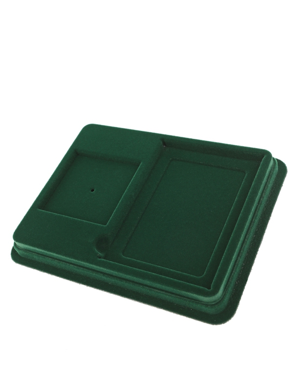 Сувенирная упаковка (181х142х22 мм) под знаки с винтами и удостоверение (81х112х8 мм), зелёный