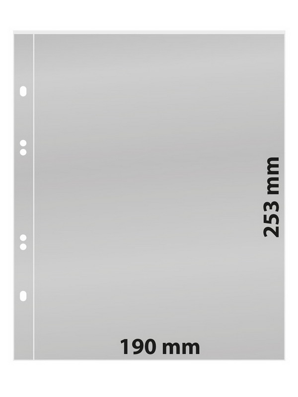 Листы MULTI COLLECT из прозрачного пластика на 1 ячейку (190х253 мм). Упаковка из 10 листов. Lindner, MU1321