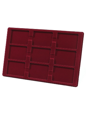 Планшет L (222х333х13 мм) для 9 слабов NGC и PCGS (63х86х8 мм)