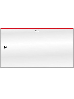 Листы-обложки для писем формата DIN C4, малых листов (240х130 мм). Упаковка 50 шт. Lindner, 892LP