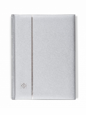 Альбом для марок (кляссер COMFORT). 32 листа (64 страницы) из чёрного картона. Metallic edition (Серебристый). Leuchtturm, 358059 Альбом для марок (кляссер COMFORT). 32 листа (64 страницы) из чёрного картона. Metallic edition (Серебристый). Leuchtturm, 358059