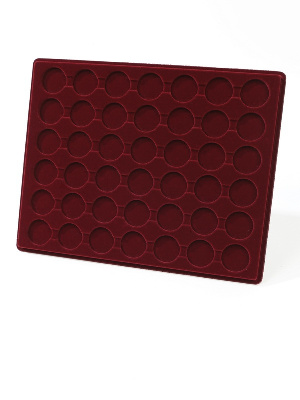 Планшет S (234х296х12 мм) для 42 монет, медалей d-31 мм, h-6 мм